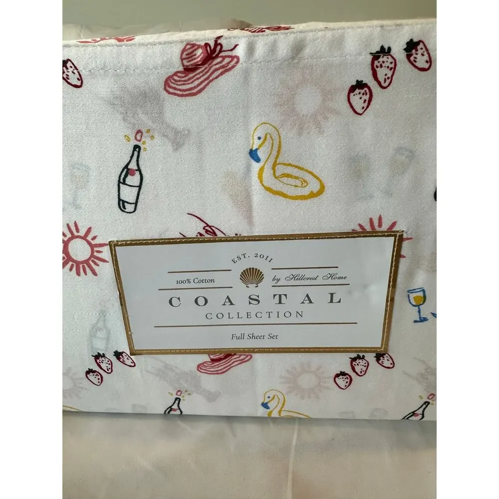 Coastal collection by Hillcrest home, full-size, full set of sheets